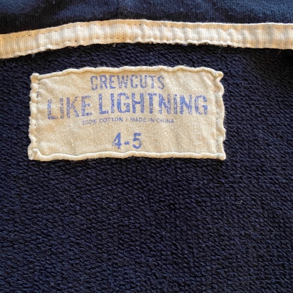 J. Crew Crewcuts hooded sweatshirt jacket 4/5 boys - Picture 2 of 4
